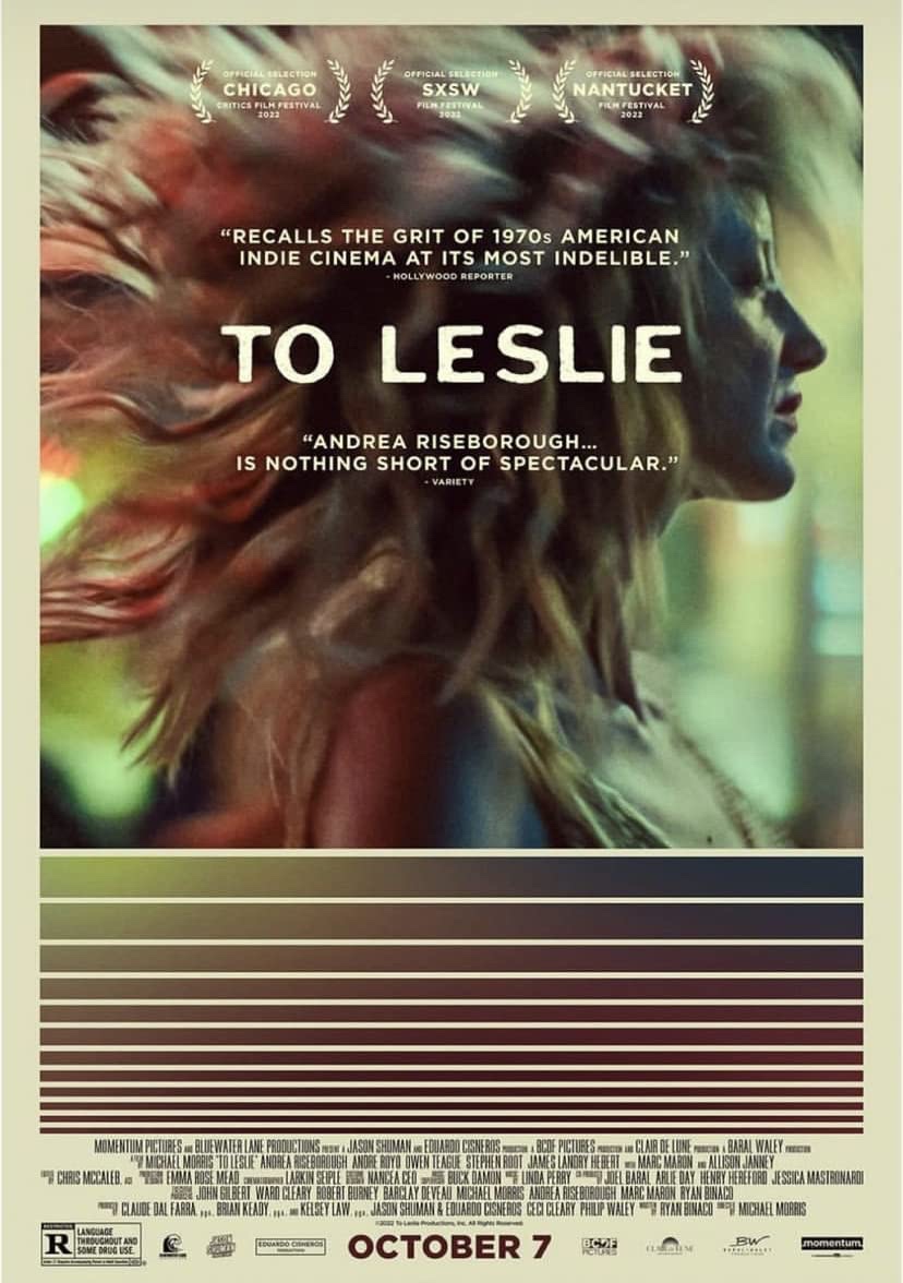 To Leslie:  An Honest and Worthy Oscar Performance of One Person’s Sobriety Journey