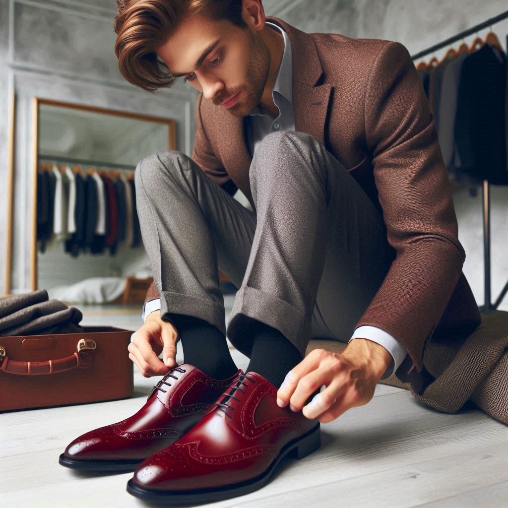 Trying on My Dad’s Wingtips