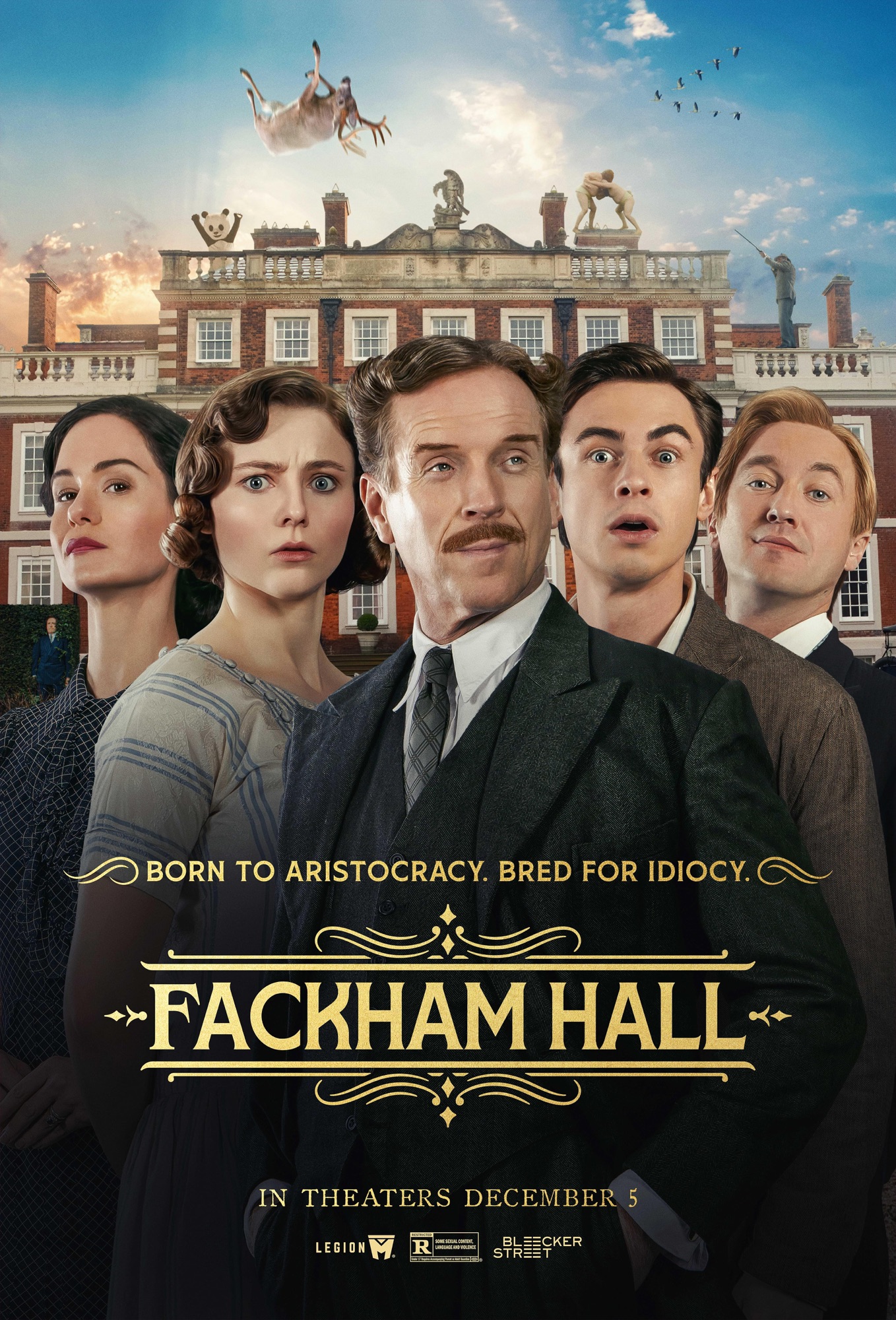 Fackham Hall”: A Frothy Send‑Up That Trips, Grins, and Keeps Charging Forward